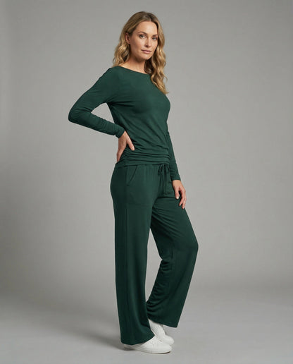 Damen Lounge-Set Bequem Elastisch Langarm - BerlinGlamour