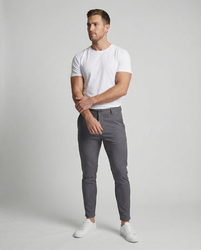 Herren Jeans Slim Fit Stretch Schwarz