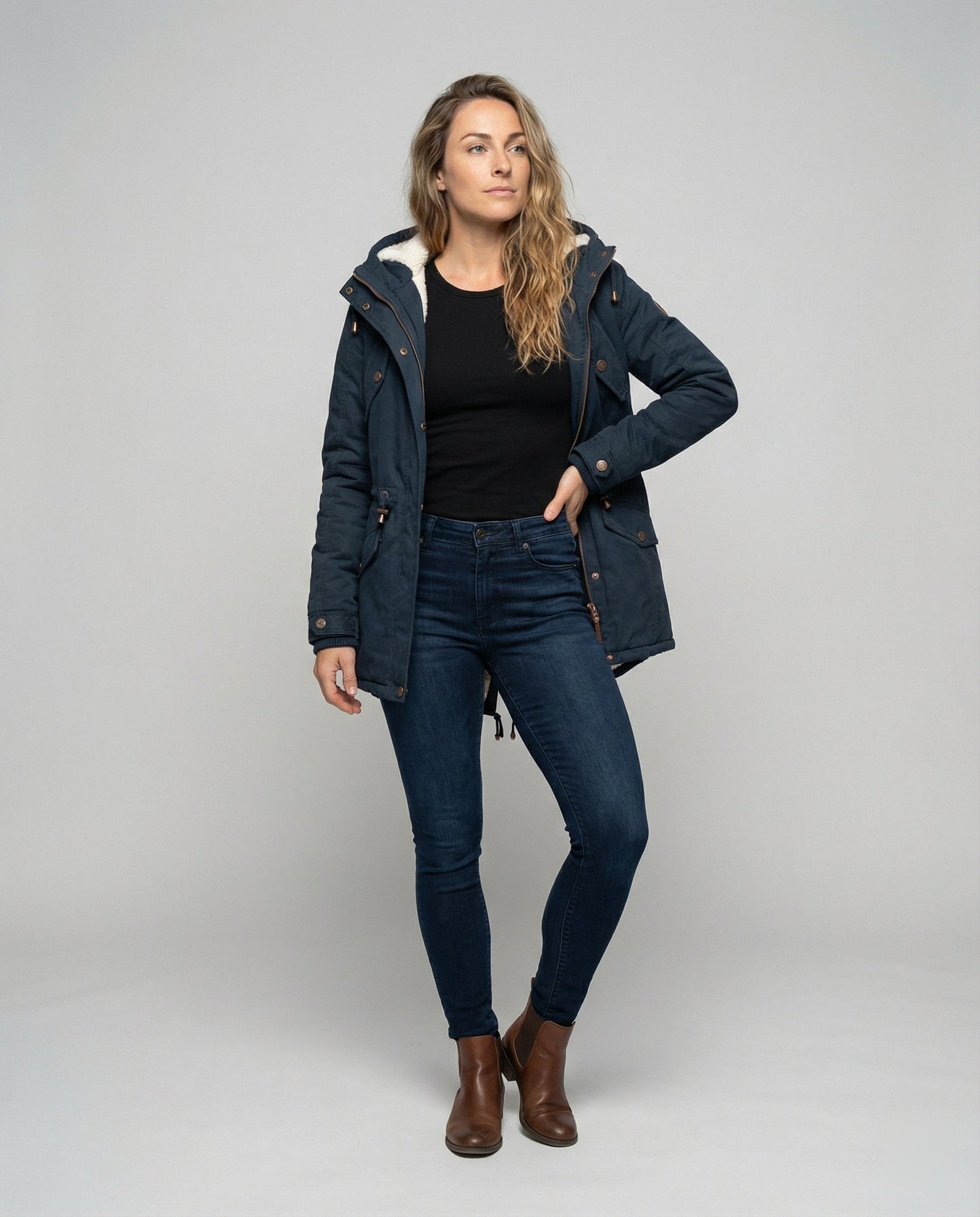 Warme Winterjacke Wasserdicht Damen Herren