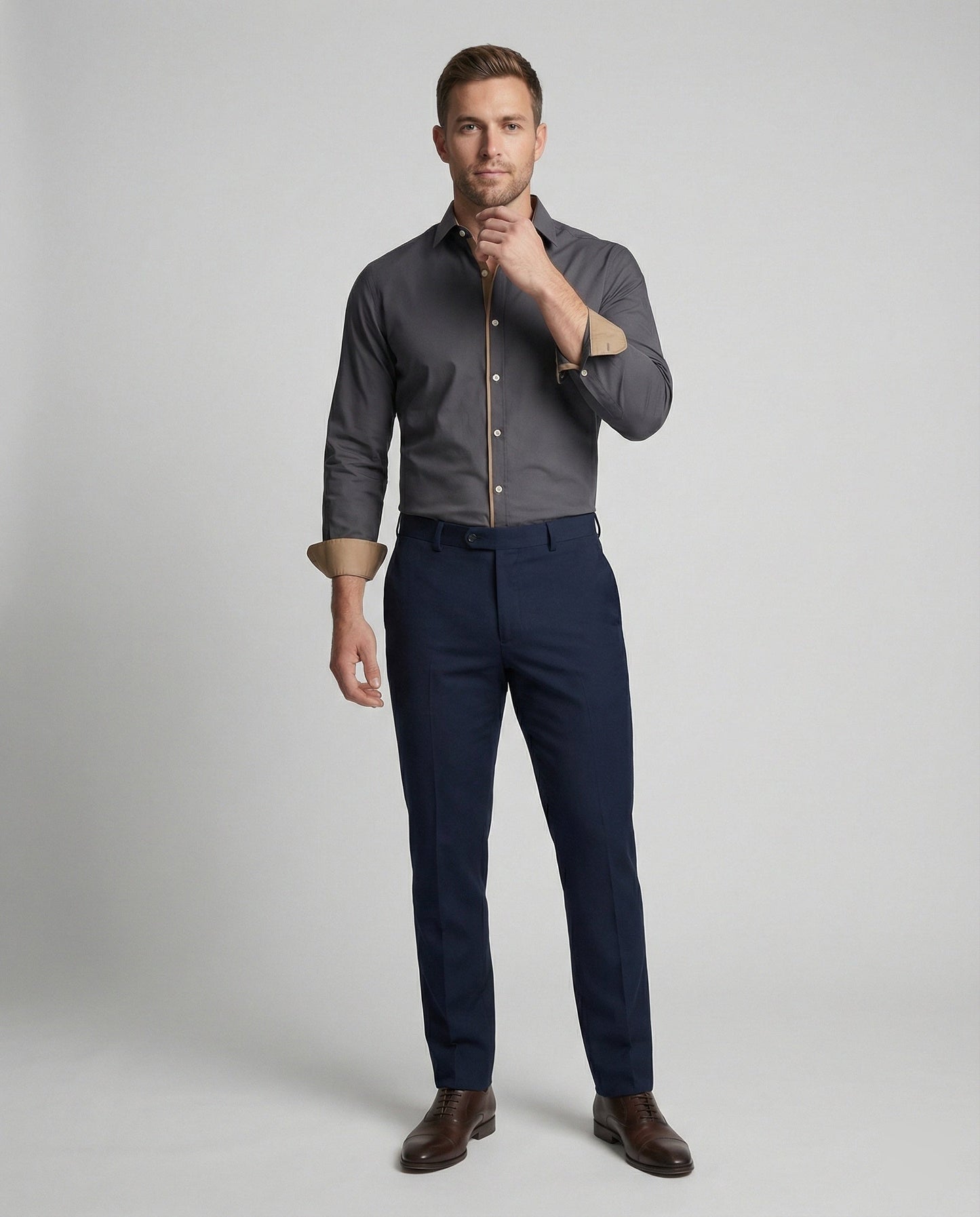 Herren Hemd Herbstlich Flanell Warm
