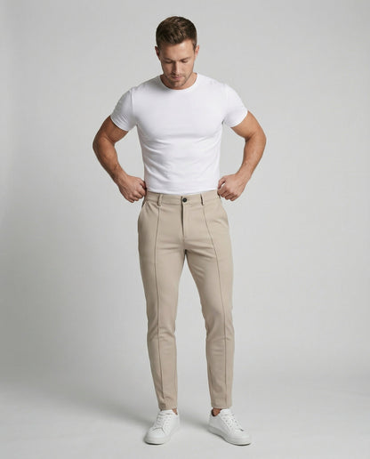 Herren Slim Fit Chino Hose Stretch Bequem