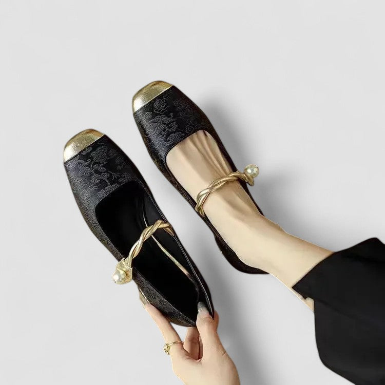 Damen Orthopädische Schuhe Mary Jane Flach Bequem