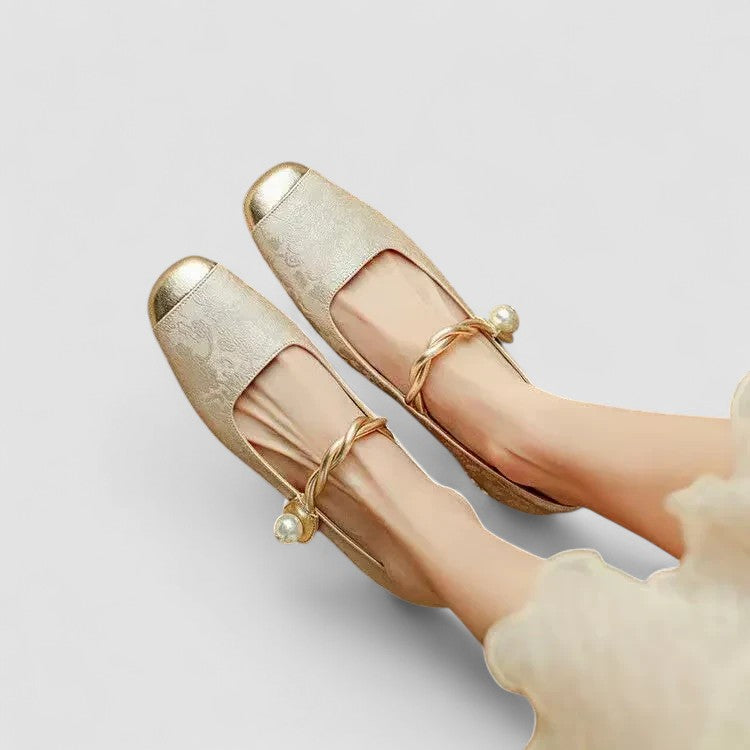 Damen Orthopädische Schuhe Mary Jane Flach Bequem