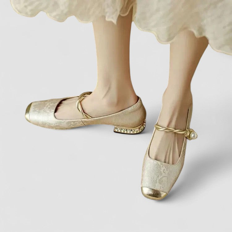 Damen Orthopädische Schuhe Mary Jane Flach Bequem