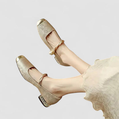 Damen Orthopädische Schuhe Mary Jane Flach Bequem
