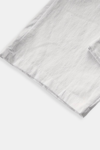 Weite Herrenhose Bequem Weiß Minimalistisch