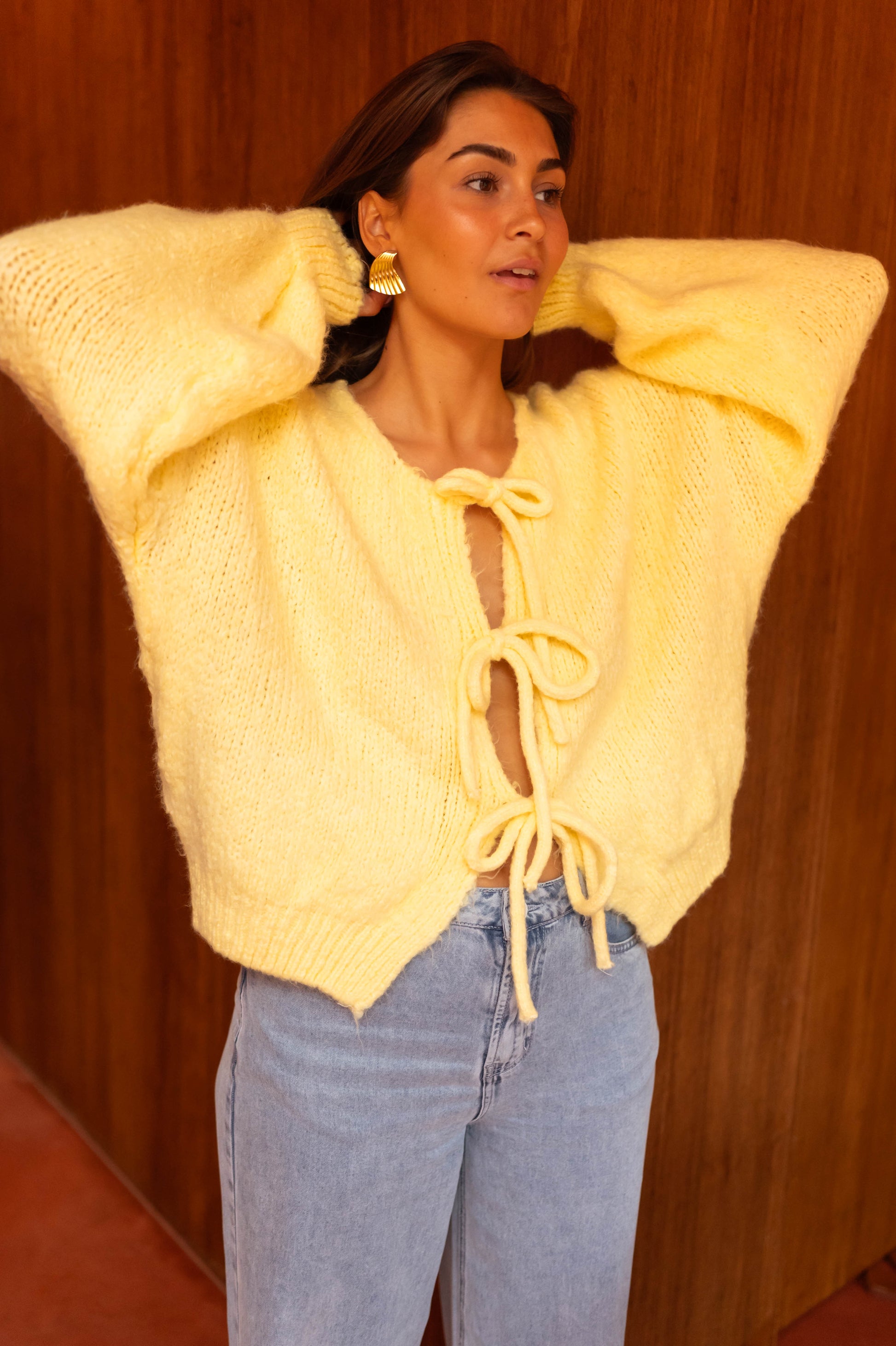 Damen Pullover Schnür-detail Weich und Bequem - BerlinGlamour