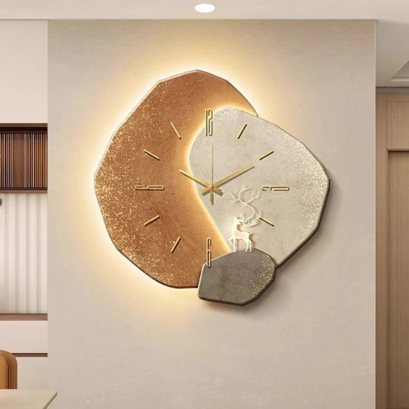 Skandinavische Wanduhr Modern Minimalistisch Weiss