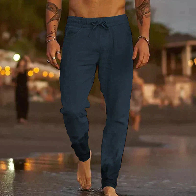 Bequeme Herren Leinenhose Sommer Leicht