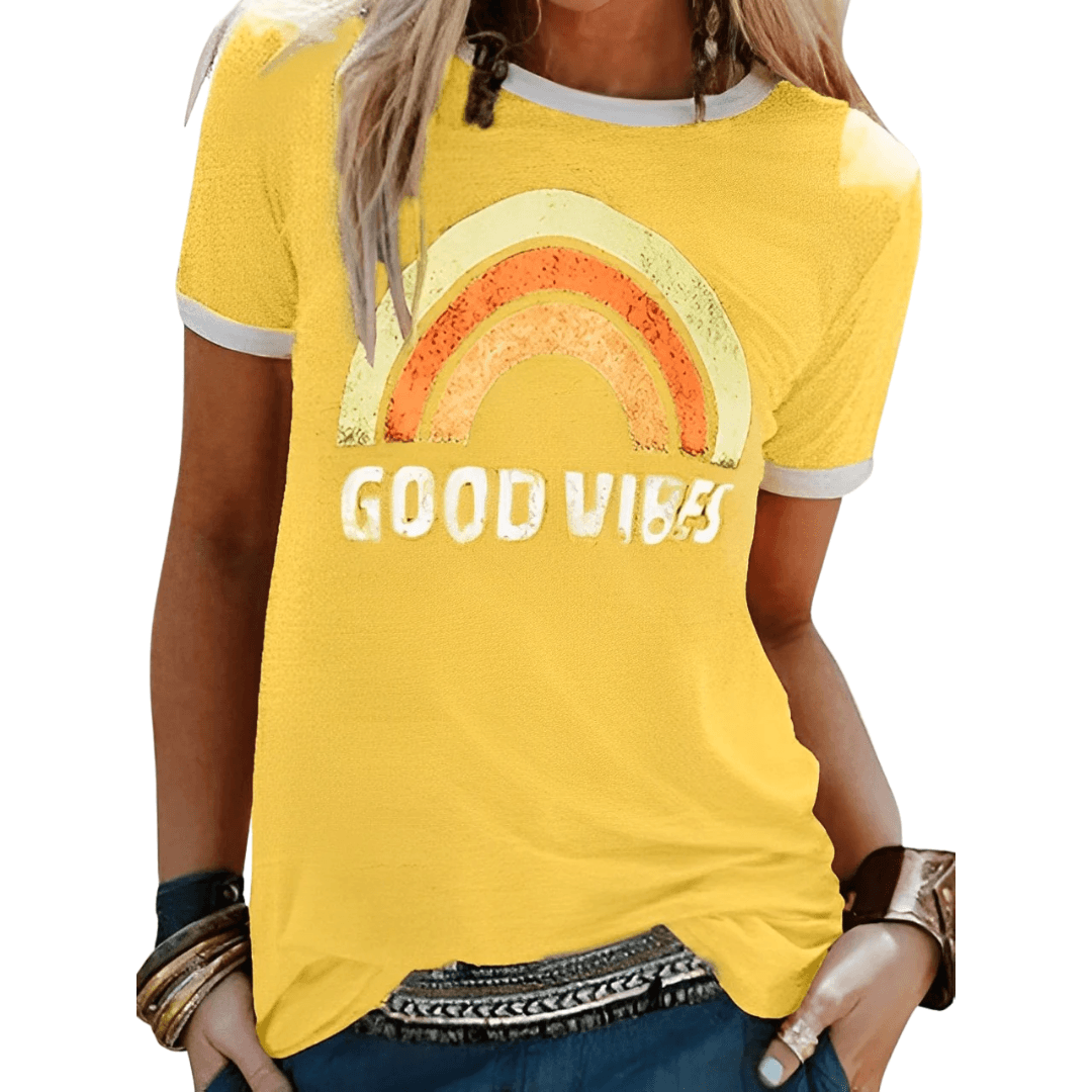 Damen T-Shirt Retro Grafik Trendy Glamour Style