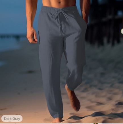 Trendige Leinenhose für Herren, die modern aussehen und stylisch sind. Diese Leinenhose sind perfekt für den stylishen Herrn, der sich mit der neuesten Mode auseinandersetzt. Mit