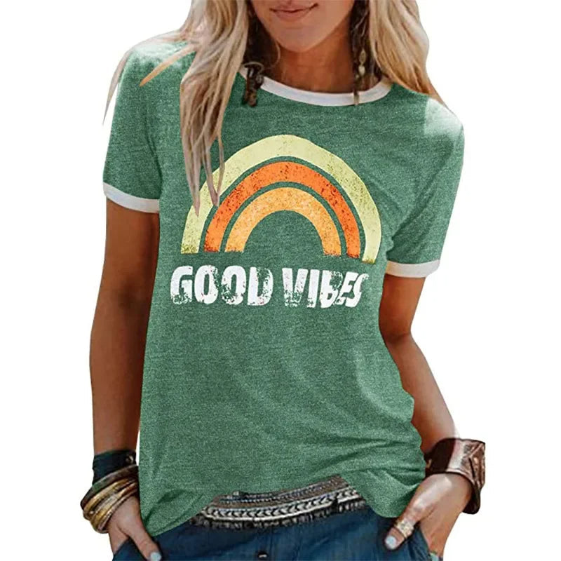 Trendy Good Vibes T-Shirt Berlin Style