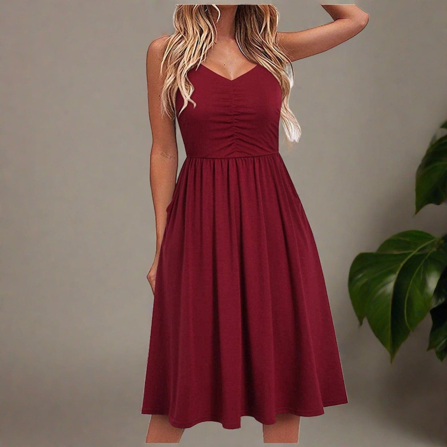 Sommerkleid Elegant Midikleid Damen Kleid - BerlinGlamour