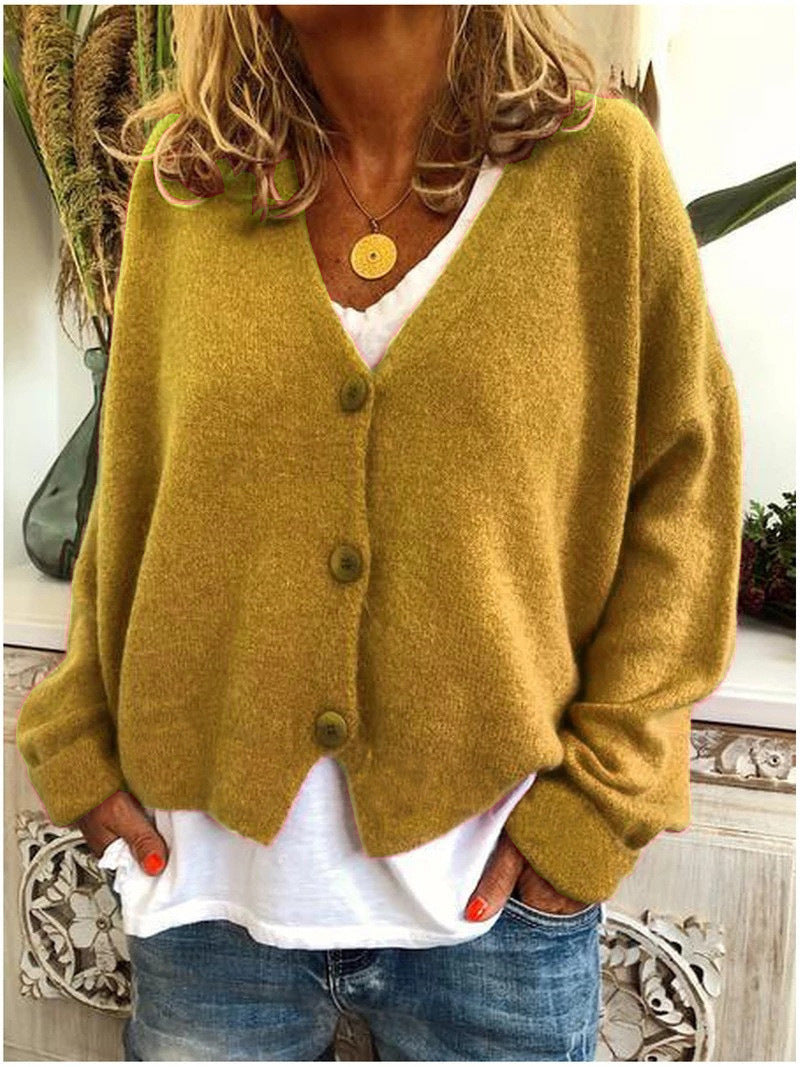 Chic Damen Strickjacke Langärmlig Modern