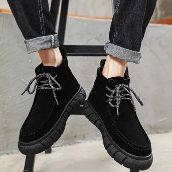 Herren Lederschuhe Retro Stil Heidi Mode
