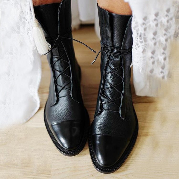 Stiefeletten Damen Elegant Absatz Schuhe - BerlinGlamour