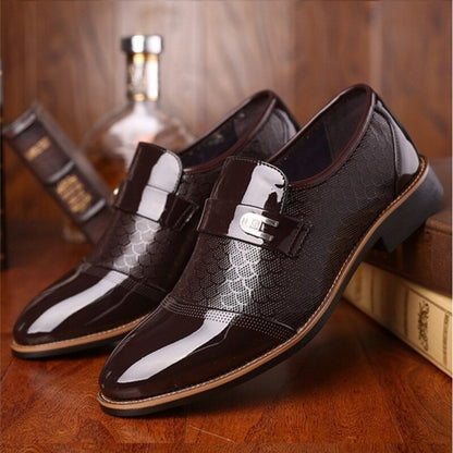 Elegante Herrenschuhe Plateau Stilettos Hochzeitsschuhe
