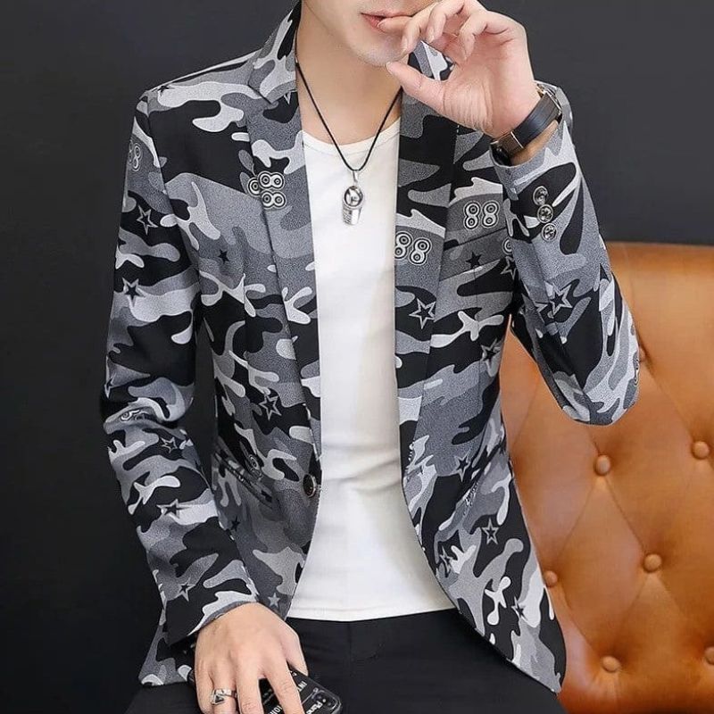 Warner Herren Jacke, Casual, Camouflage
