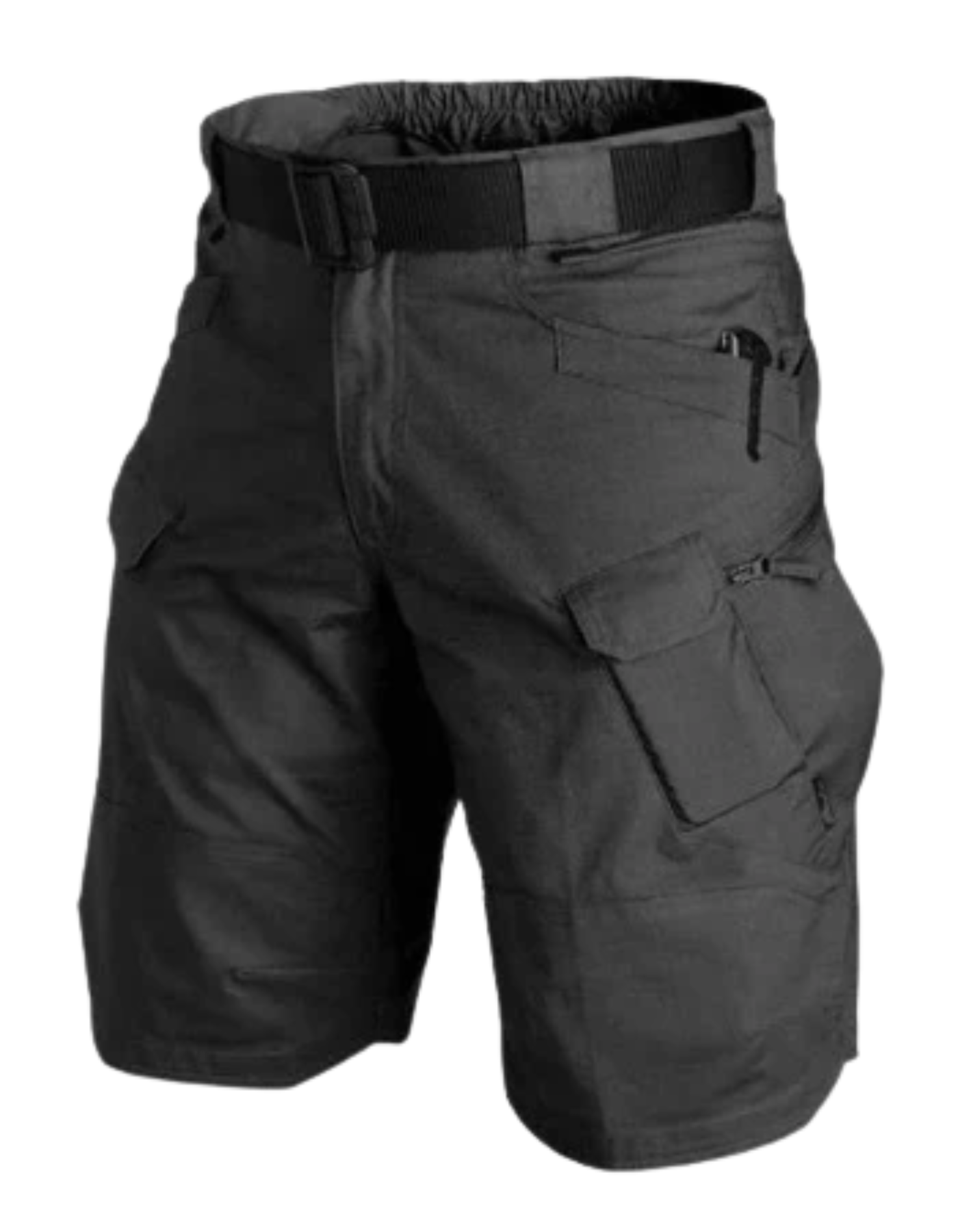 Herren Cargo Shorts Bequem Schwarz Komfort
