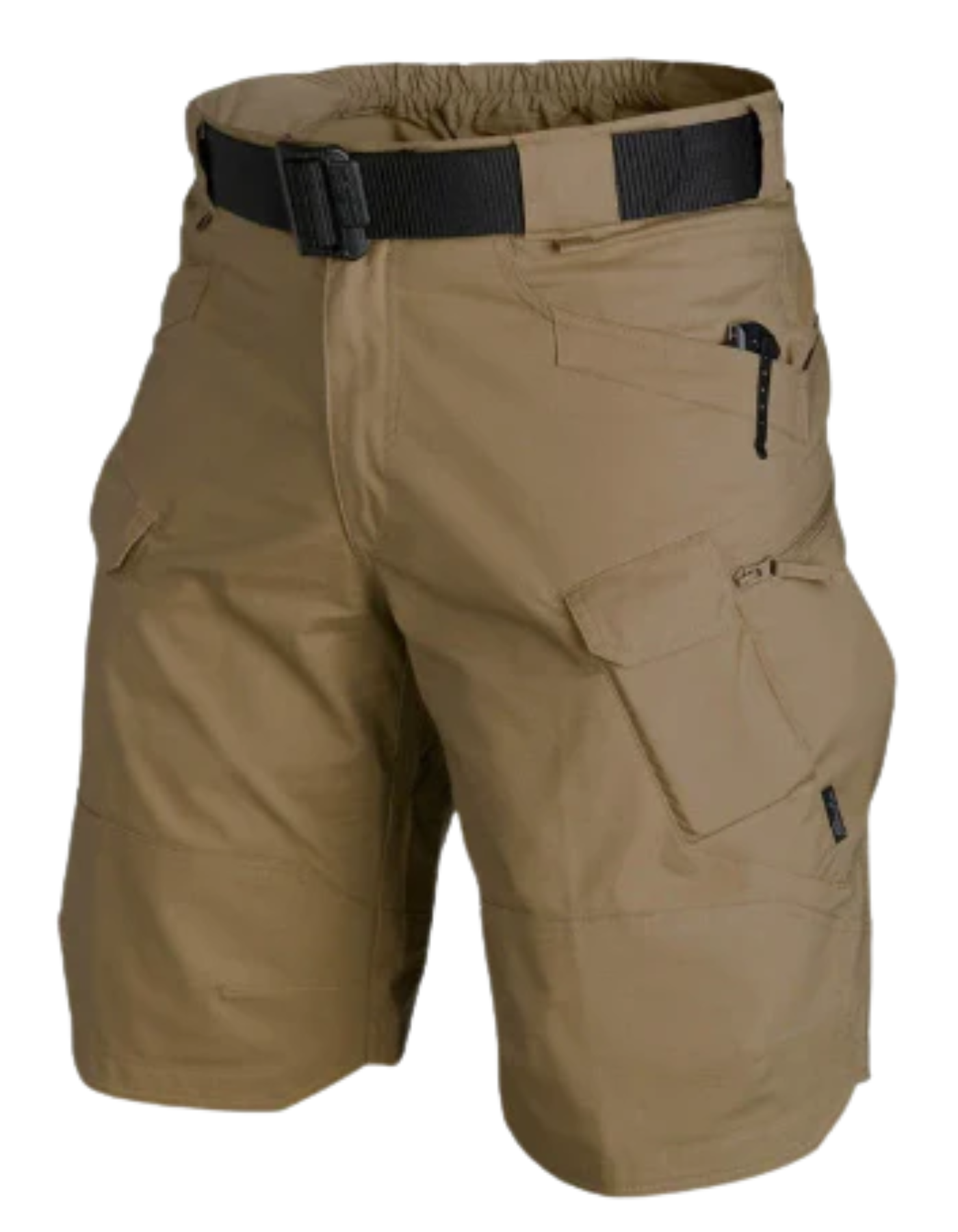 Herren Cargo Shorts Bequem Schwarz Komfort