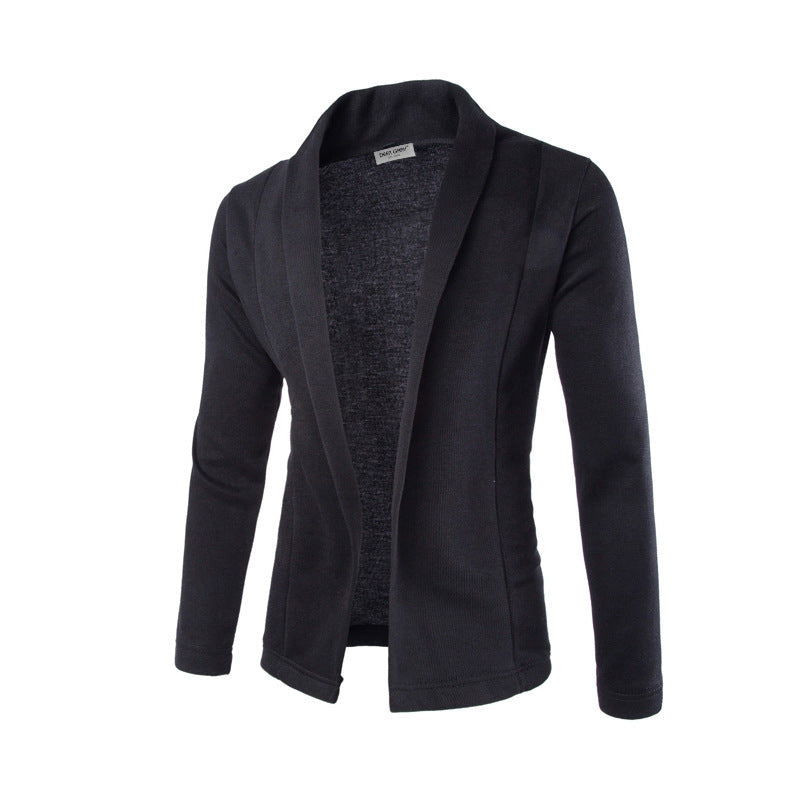 Schwarzes Herren Sakko Anzug Weste Slim Fit Modern