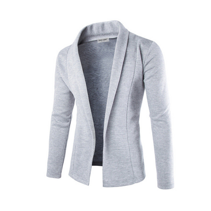 Schwarzes Herren Sakko Anzug Weste Slim Fit Modern