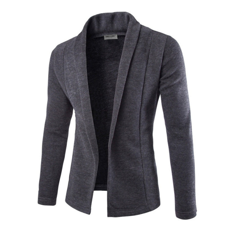 Schwarzes Herren Sakko Anzug Weste Slim Fit Modern