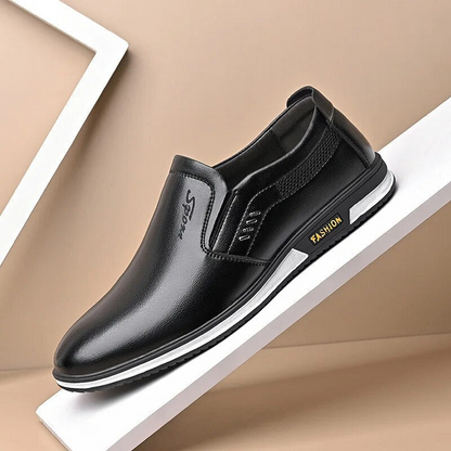 Schwarze Herren Loafer Schuhe Sommer