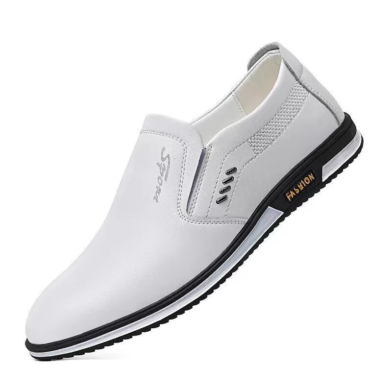 Schwarze Herren Loafer Schuhe Sommer
