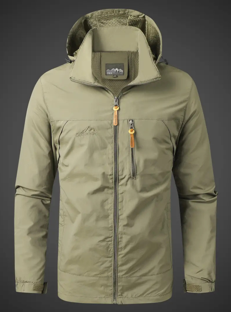 Herren Regenjacke Wasserdicht Atmungsaktiv Outdoor