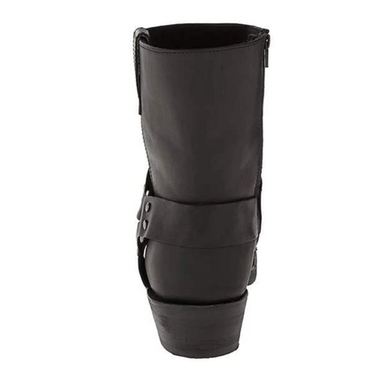 Herren Stiefel Schwarze Cowboystiefel Wildleder Boots