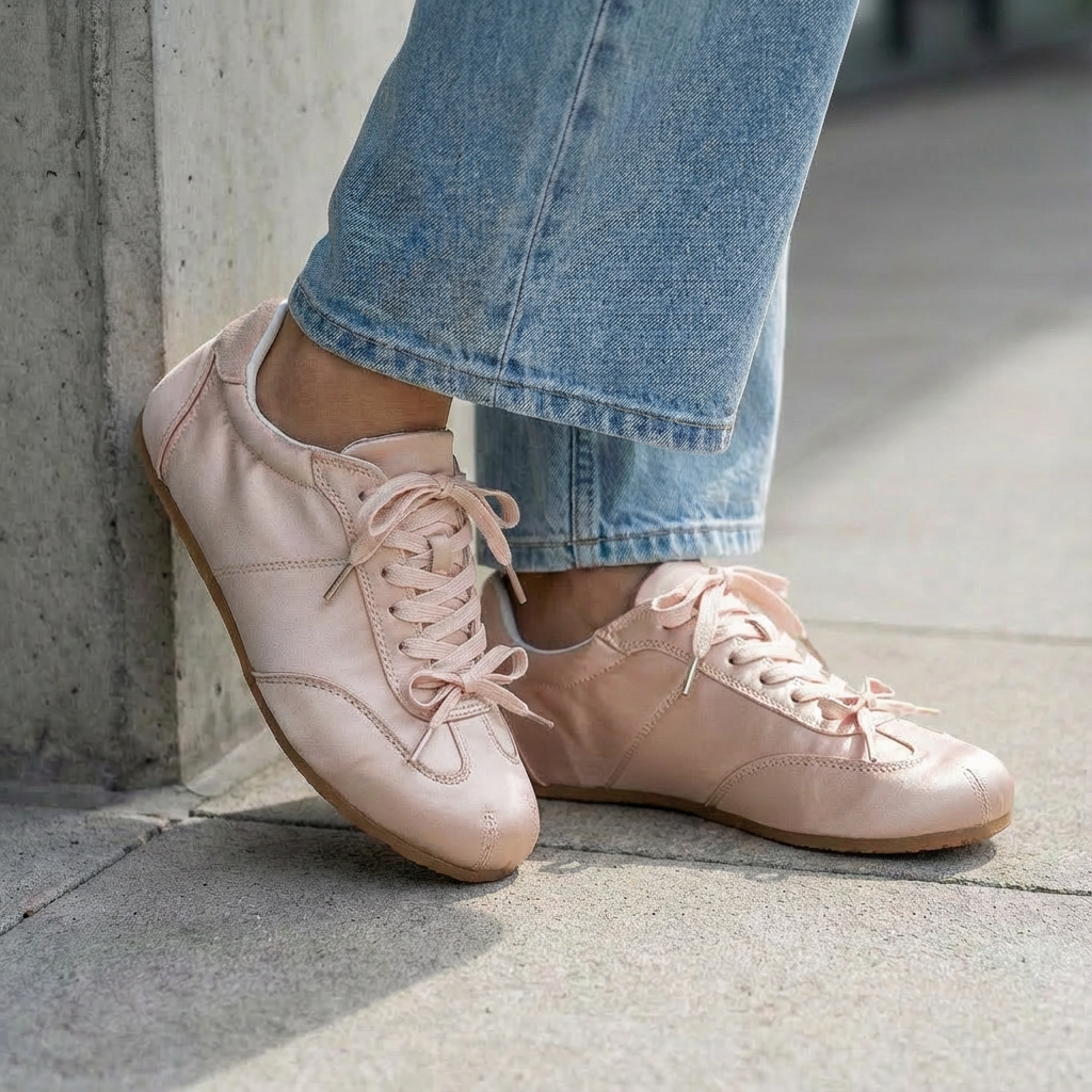 Damen Sneaker Ballett Look Elegant Schuhe - BerlinGlamour