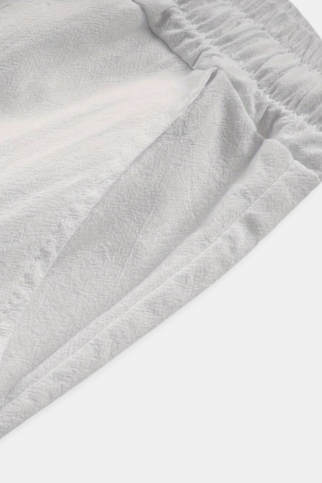 Weite Herrenhose Bequem Weiß Minimalistisch