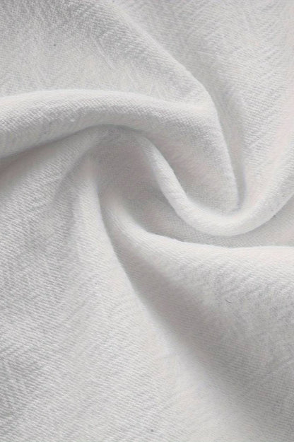 Weite Herrenhose Bequem Weiß Minimalistisch