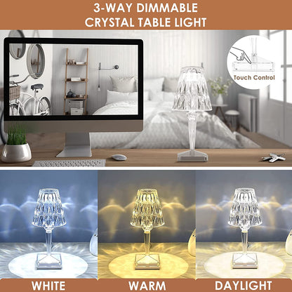 LED Tischlampe Diamantkristall Luxus Modern