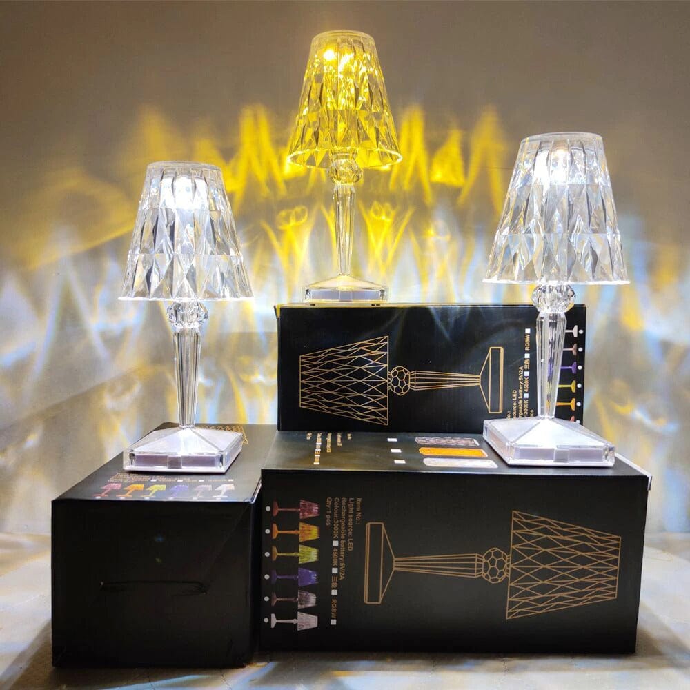 LED Tischlampe Diamantkristall Luxus Modern