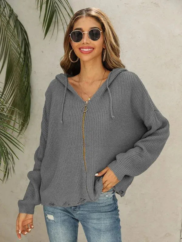 Damen Strickjacke Pullover Modern Glamour