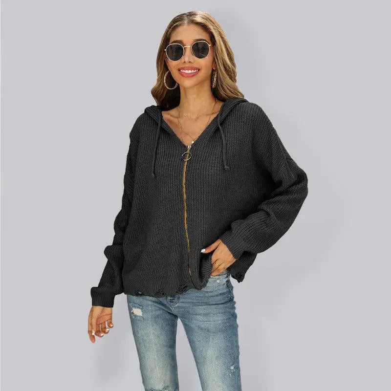 Damen Strickjacke Pullover Modern Glamour