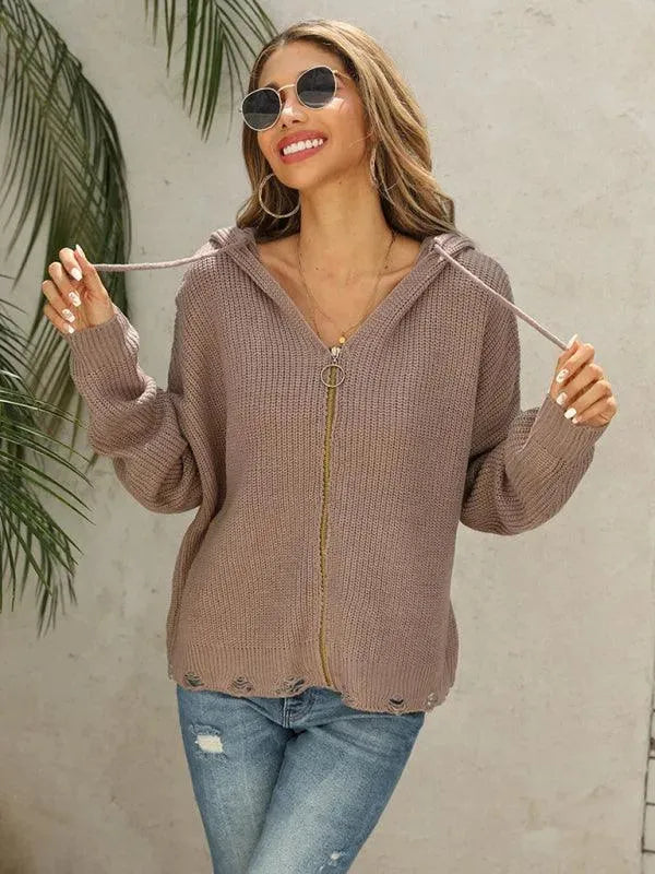 Damen Strickjacke Pullover Modern Glamour