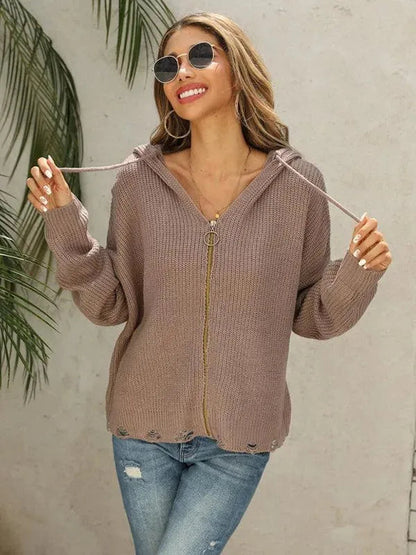 Damen Strickjacke Pullover Modern Glamour