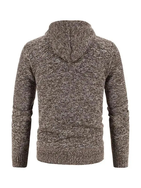Herren Strickjacke Pullover Zipper Modern Slim