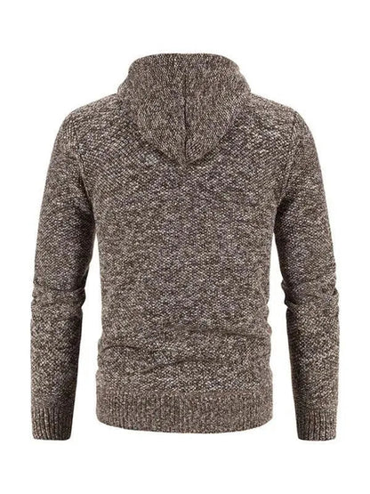 Herren Strickjacke Pullover Zipper Modern Slim