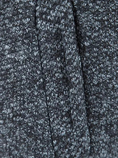 Herren Strickjacke Pullover Zipper Modern Slim