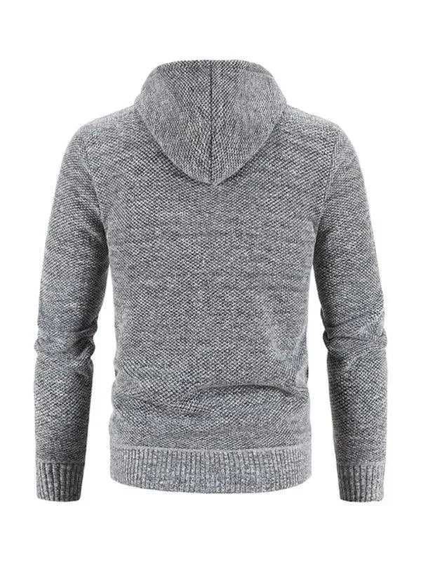 Herren Strickjacke Pullover Zipper Modern Slim