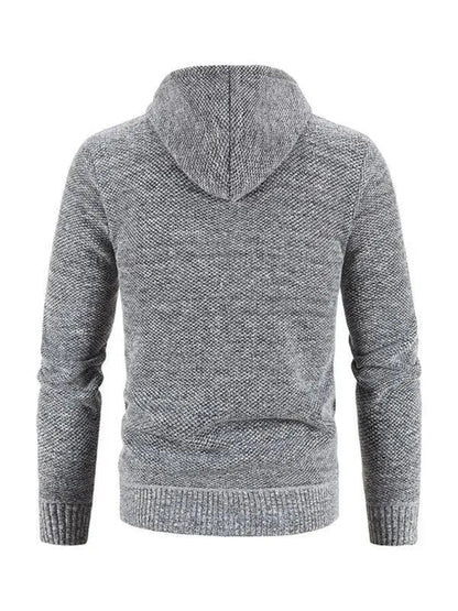 Herren Strickjacke Pullover Zipper Modern Slim