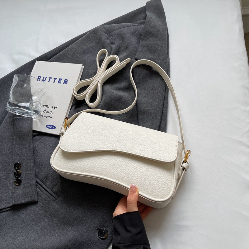 Elegante Schultertasche Minimalistisch Schwarz