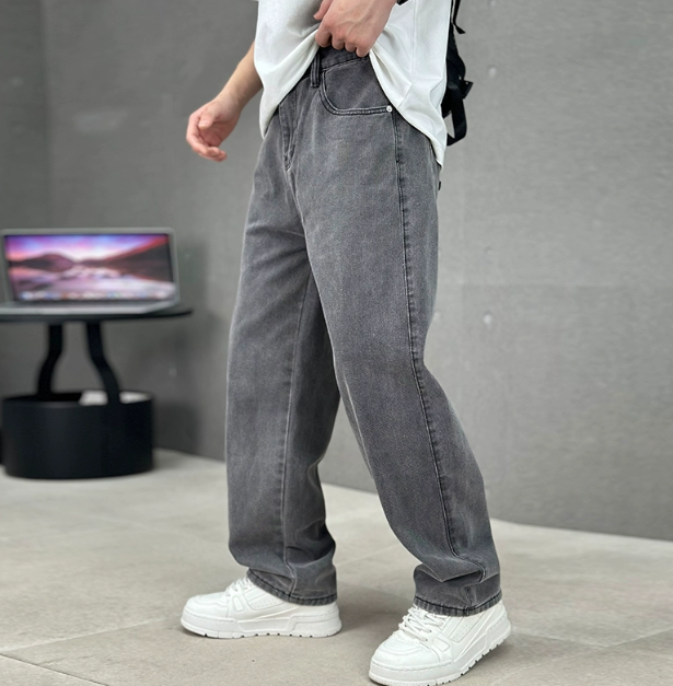 Herren Jeans Bequem Gerader Schnitt Frühling - BerlinGlamour
