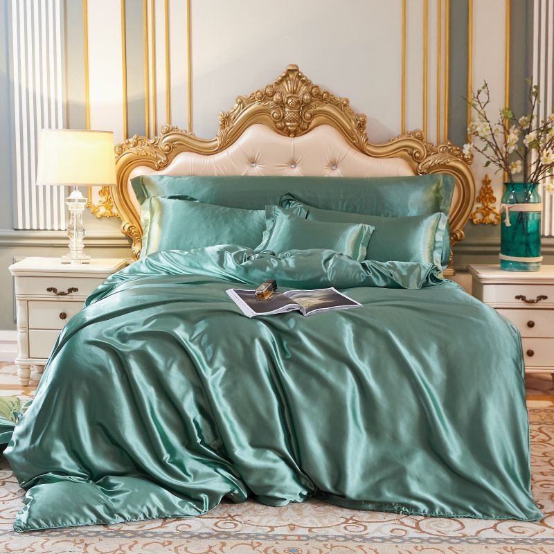 Luxus Bettwäsche Satin Set Komfortabel Weich