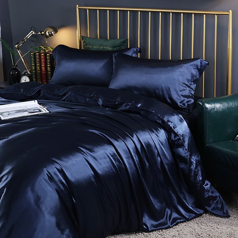 Luxus Bettwäsche Satin Set Komfortabel Weich