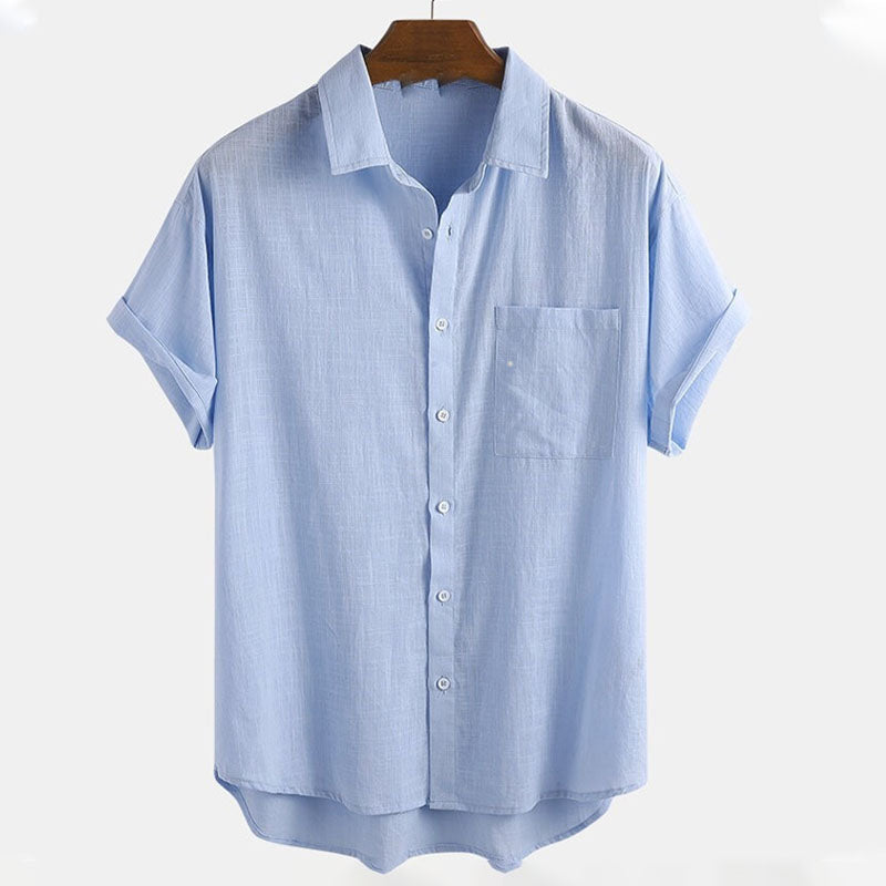 Herren Kurzarm Hemd Slim Fit Alltag - BerlinGlamour